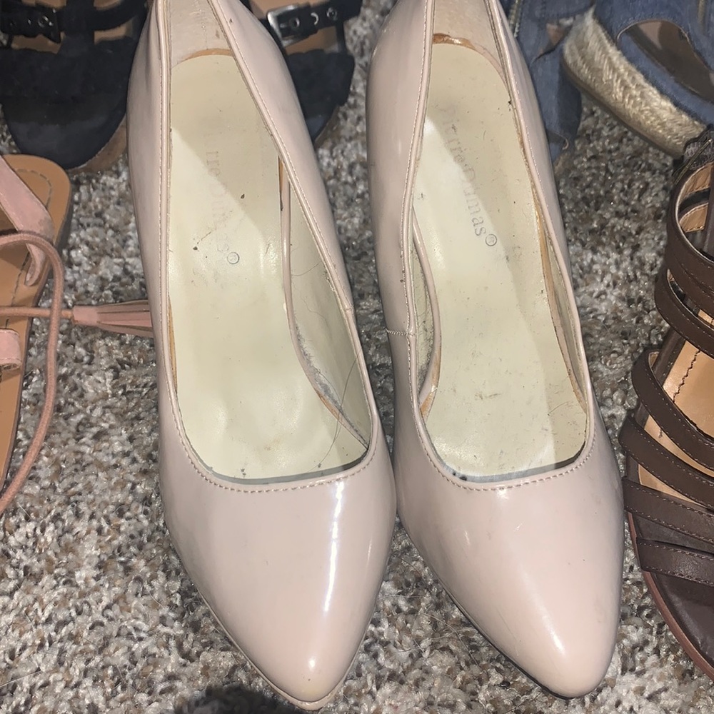 Leather heels